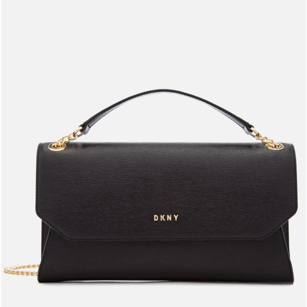 USED PREOWNED DKNY Women's Bryant Envelope Clutch Bag - Black